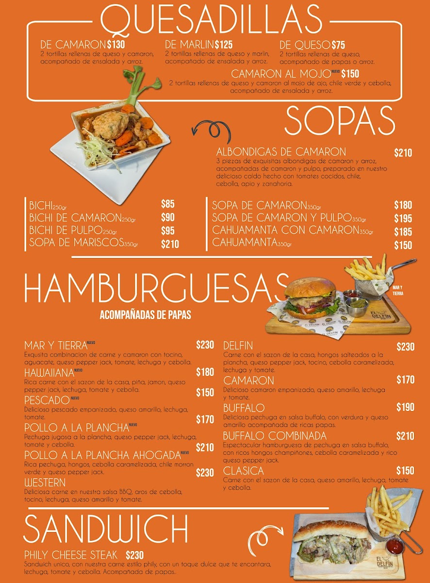 El Delfín Restaurante Menu - Image 1